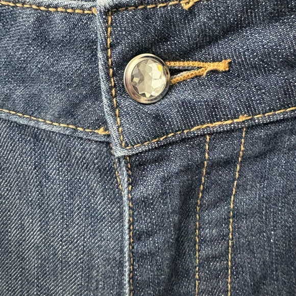 Allen B. by Allen Schwartz Women’s Size 8 Blue Flared Jeans Rhinestone SEE NOTE - Picture 12 of 12